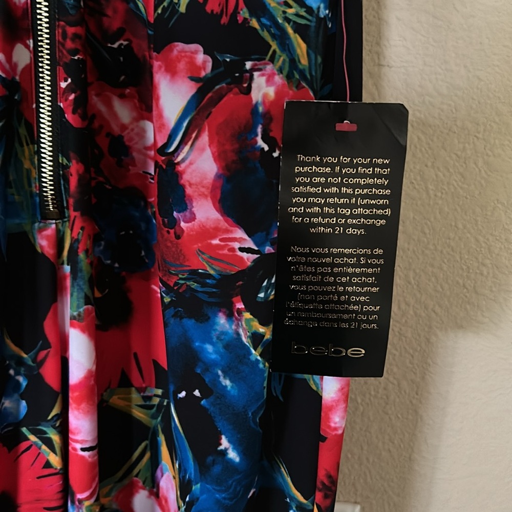 NWT Bebe x Naven Floral Halter Crisscross Jumpsuit 10 - Picture 10 of 10